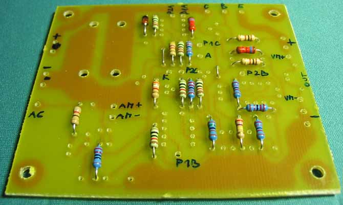 Tiskano vezje pogled od zgoraj